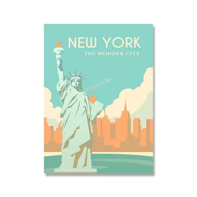 Affiche Vintage Ville du Monde