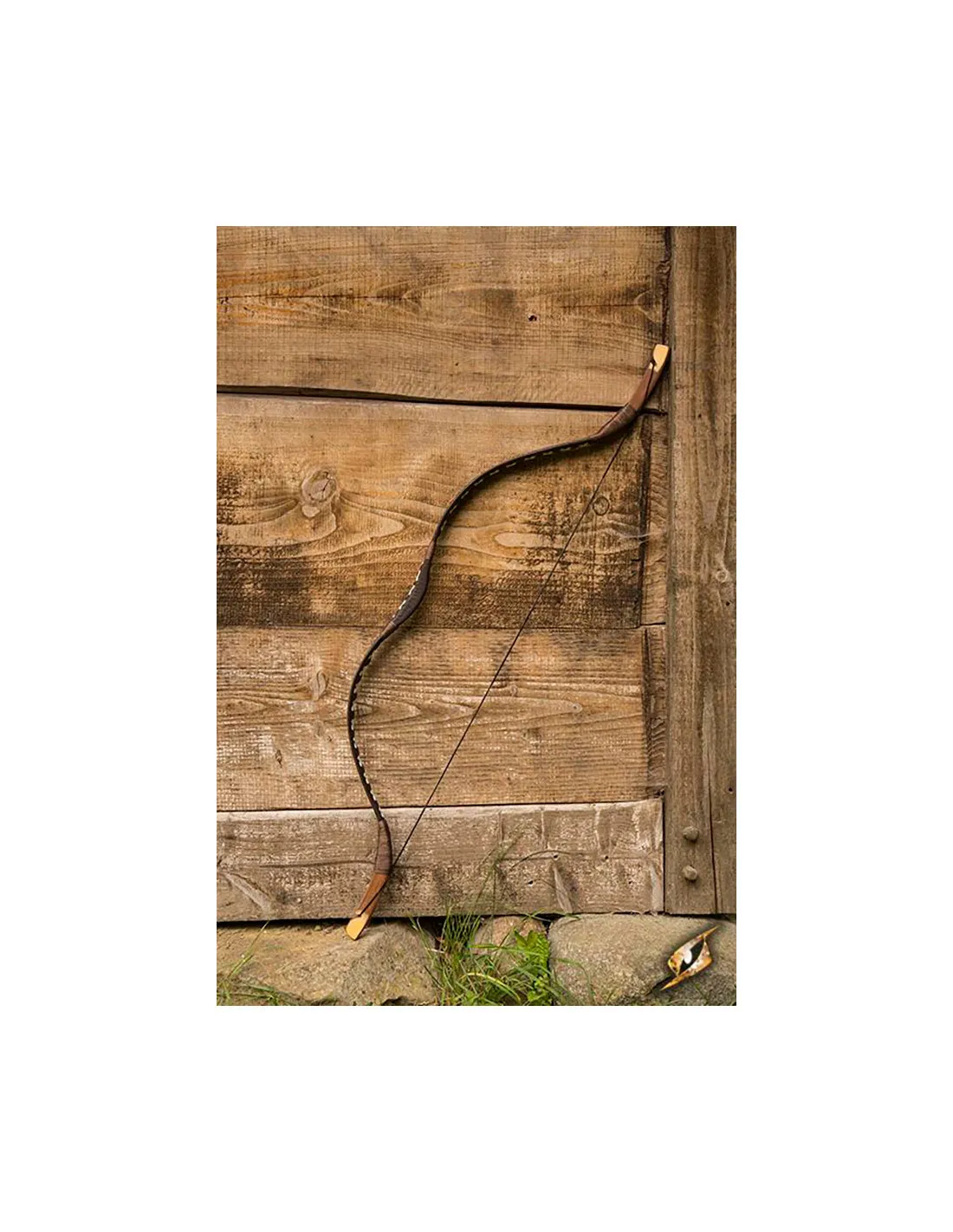 Arc médiéval marron à utiliser monté à cheval. 118cm. ⚔️ Boutique Épées