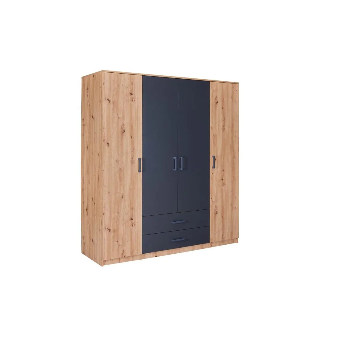 Armoire LIORA 4 Portes en Bois - Marron  | 3 Suisses