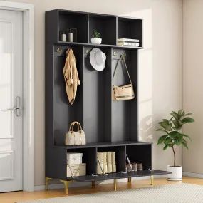 Armoire noire moderne en panneau de particules pour entrée salon chambre
