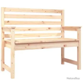 Banc de jardin meuble de patio d'extérieur terrasse 109 x 48 x 91,5 cm bois massif de pin 02_0011162