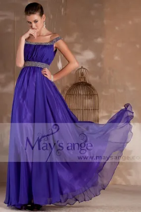 belle robe de soirée violette