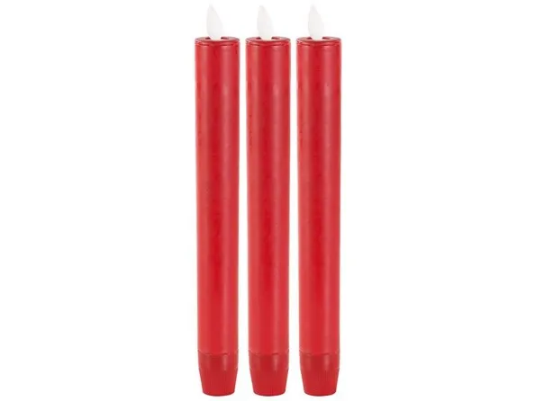 Chandelle LED 21 cm avec effet flamme vacillante et télécommande  | Bougeoirs et bougies à LED 
