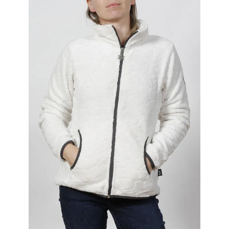 Chaussettes de ski en laine back side écru - Perrin | wimod