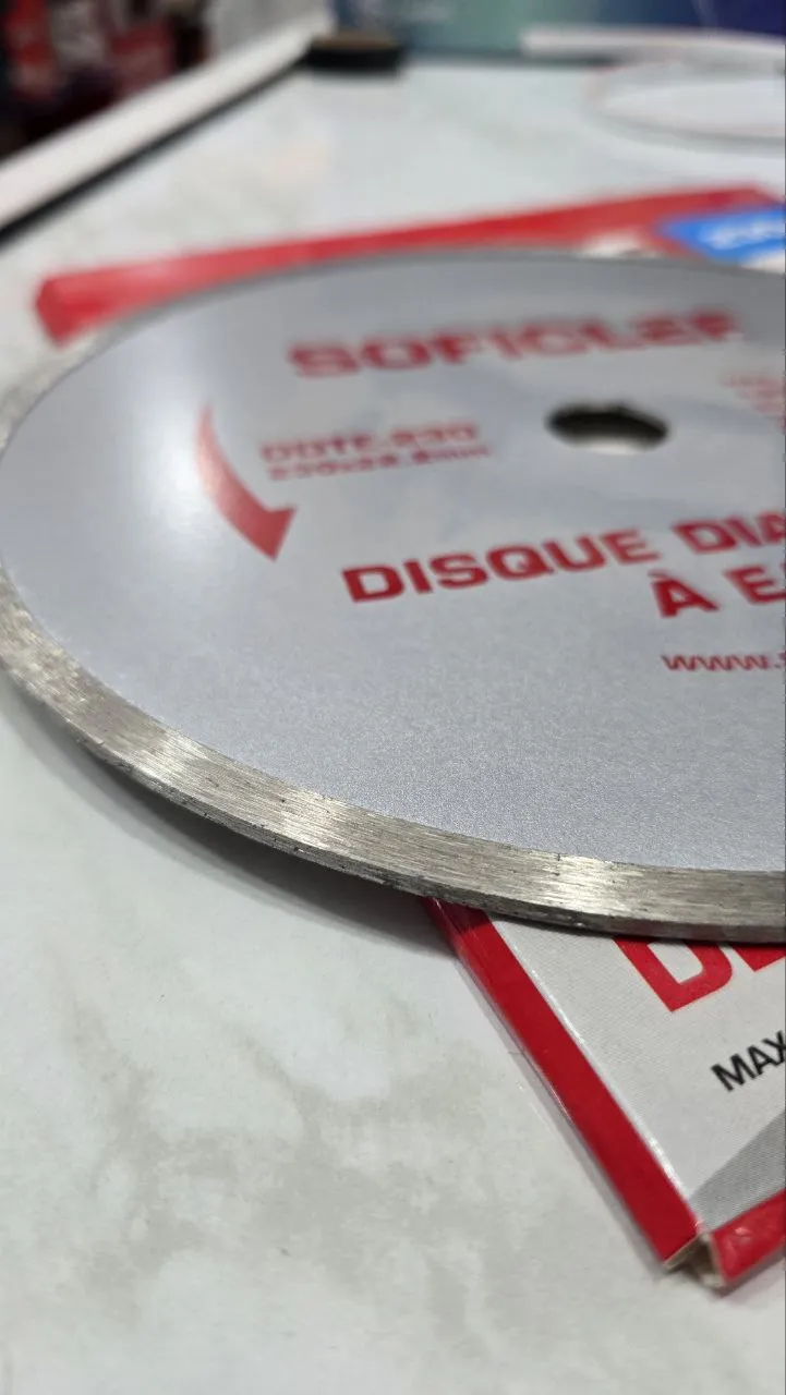 Disque diamenté a eau 230mm soficlef 