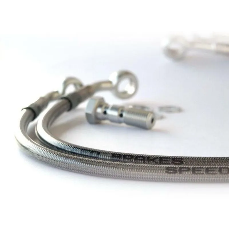 Durite de frein arrière d'aviation SPEEDBRAKES carbone/raccord rouge Honda VT 750 C2 SHADOW ACE