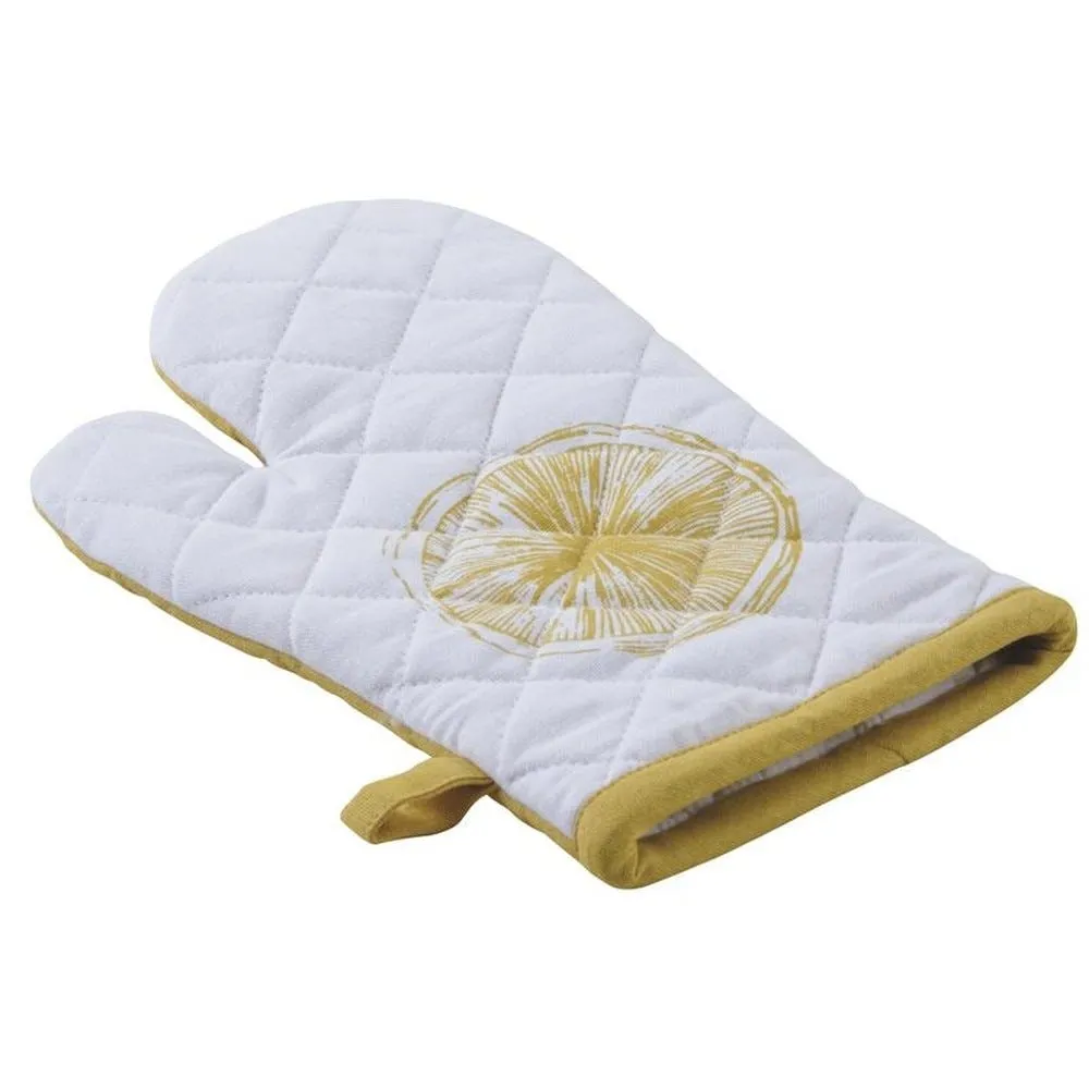 Gant de cuisine en coton citron (lot de 2)