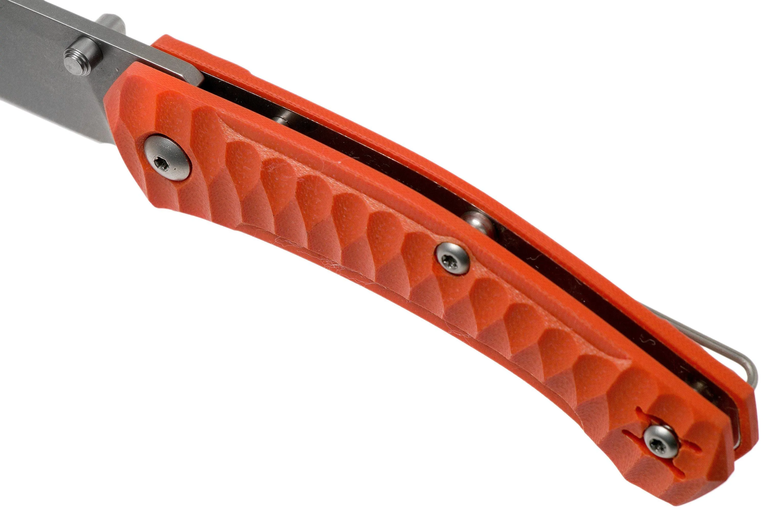  GiantMouse ACE Iona G10 Orange, Tumbled couteau de poche, Ansø and Voxnaes desig