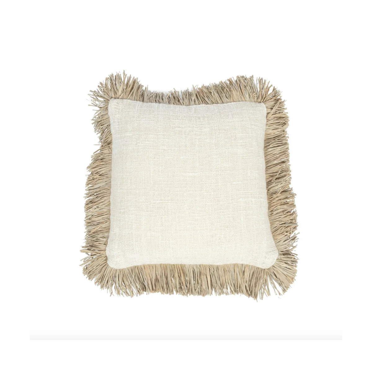 Housse de coussin 40 x 40 cm blanc naturelSaint Tropez