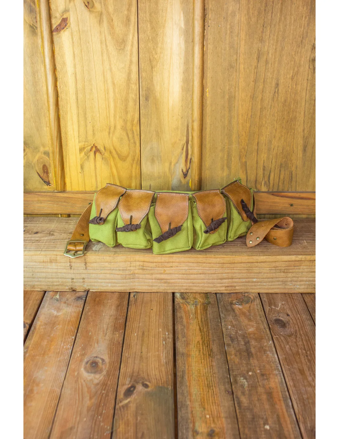 Lot de 5 sacs type sac banane avec ceinture Duero - Vert ⚔️ Boutique Épées