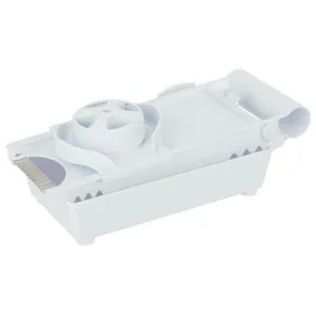 Mandoline multifonctions 5 en 1 en plastique et inox