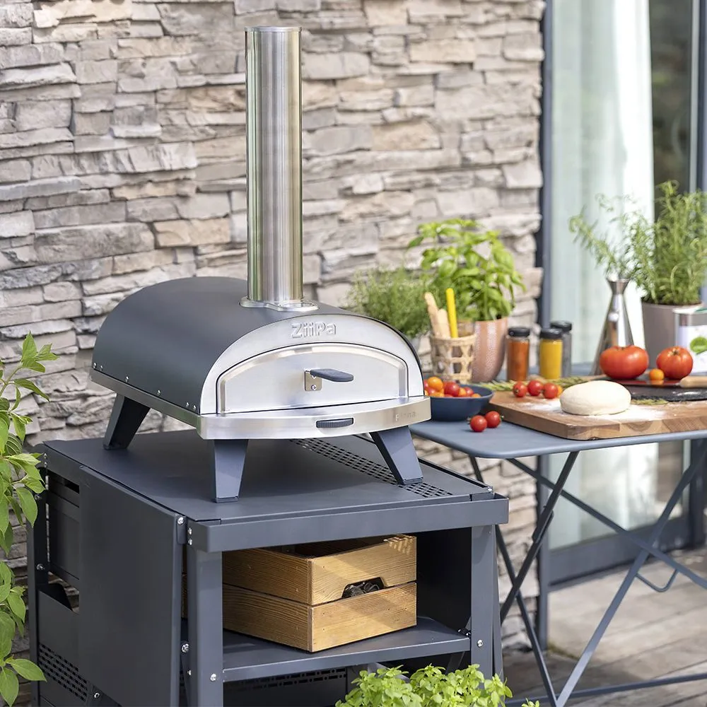 Piana • pellet pizza oven • slate