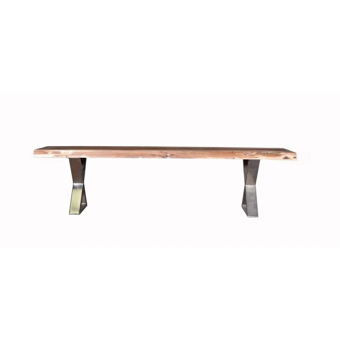 Plateau pour banc en Acacia massif Goa Marron   | 3 Suisses