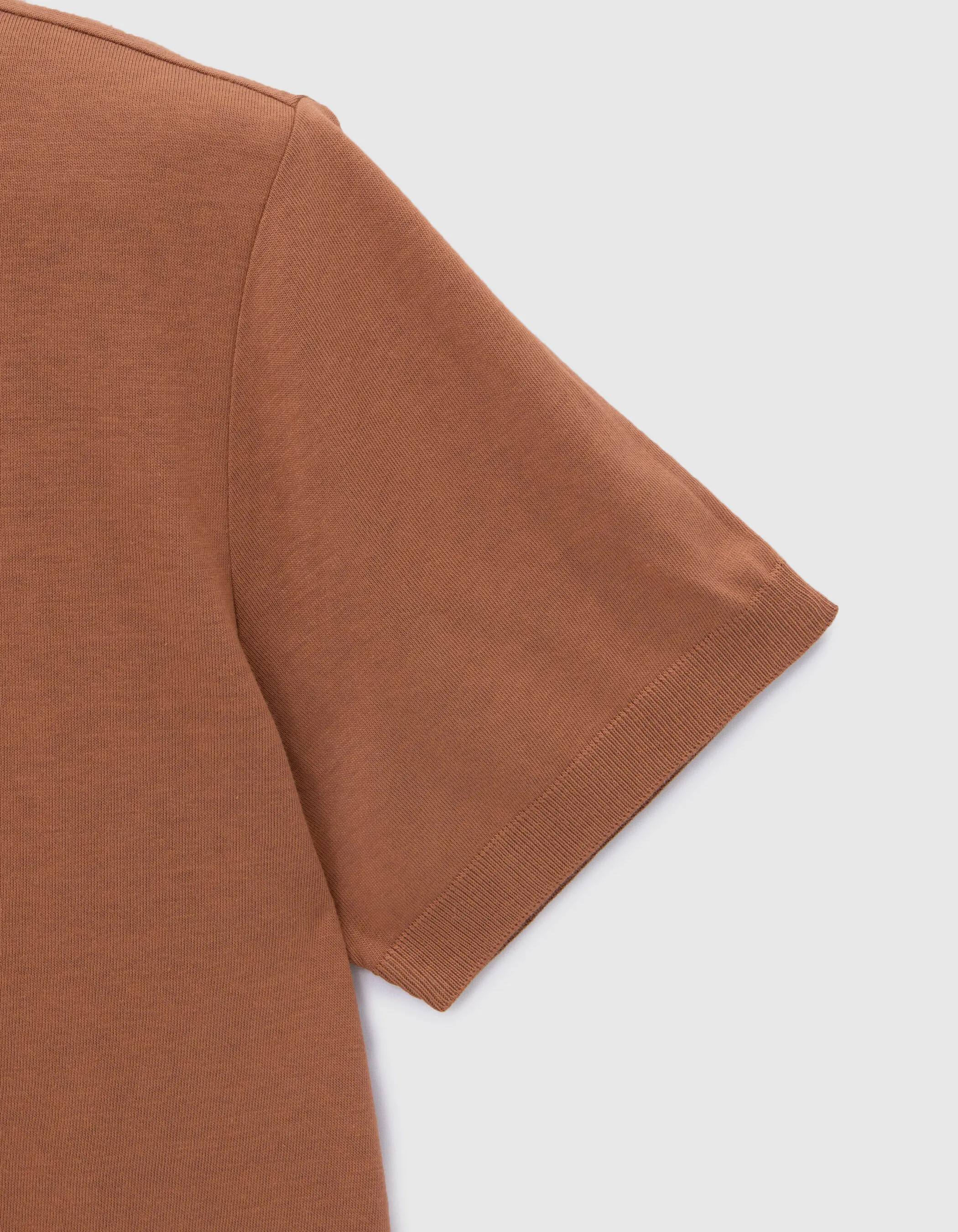 Polo cognac mix coton modal Homme