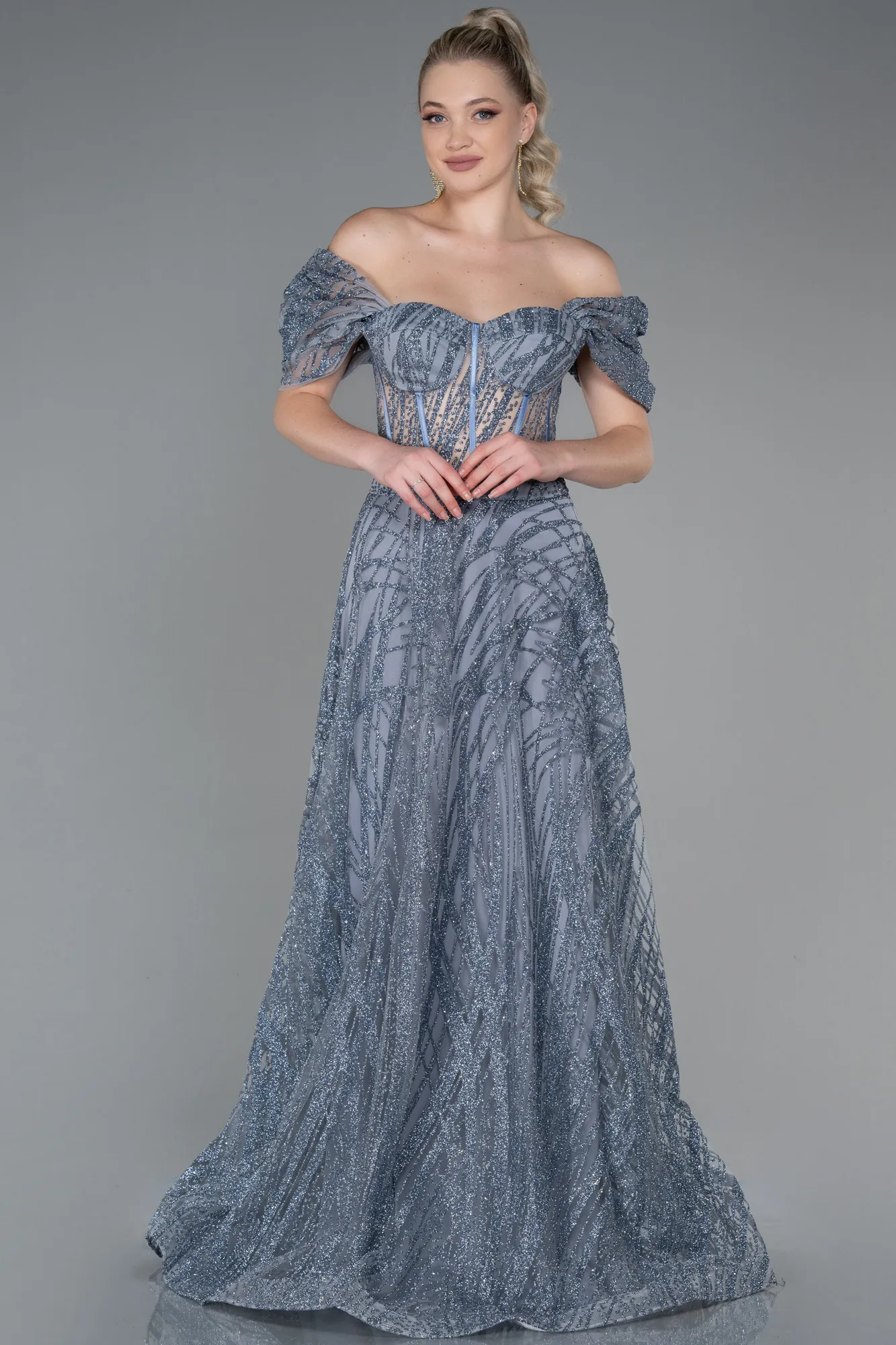 Robe de Soirée Longue Or ABU3261