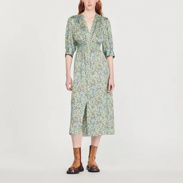 Robe longue et fluide imprimée