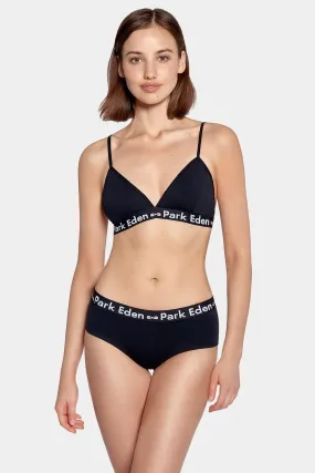 Soutien-gorge triangle marine en modal stretch