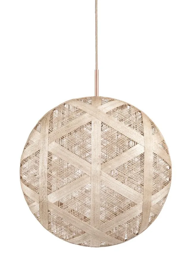 Suspension design Chanpen Hexagonal Beige Forestier Chanpen Beige Tissu
