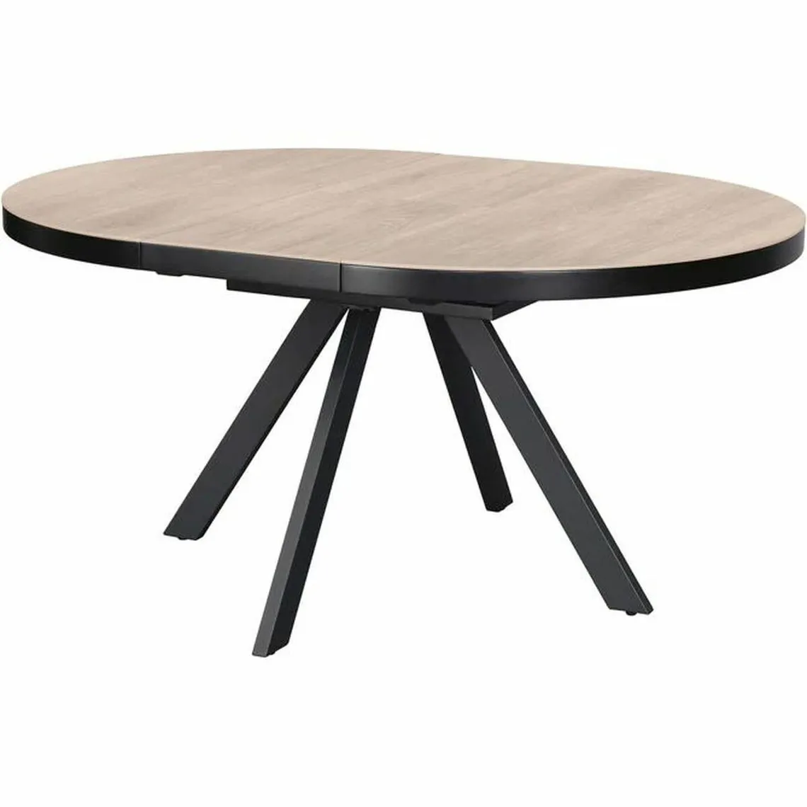 Table de repas ronde extensible plateau céramique Roma Marron  | 3 Suisses