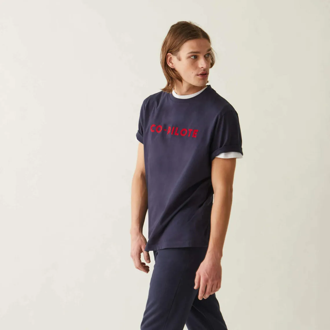 Tee-shirts Manches Courtes marine en coton | 3 Suisses