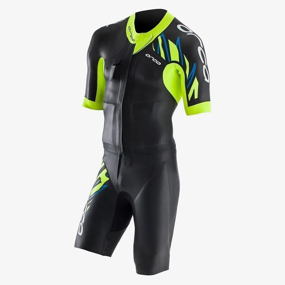 Textile Swimrun Orca | Combinaison Néoprène RS1 SwimRun One Piece Noire / Jaune / Bleue Pour homme | ORCGVNXN