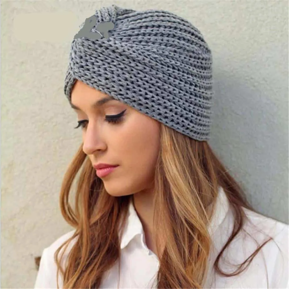 Turban tricoté pour femmes